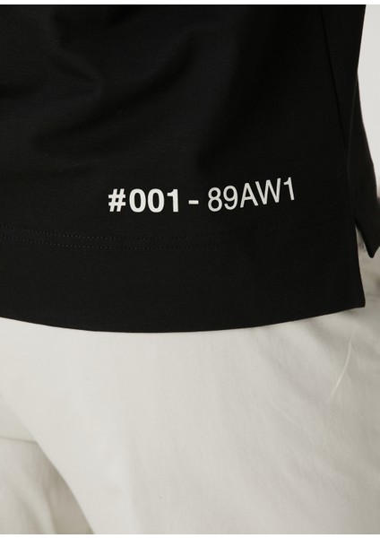 Siyah Logo Baskılı T-Shirt