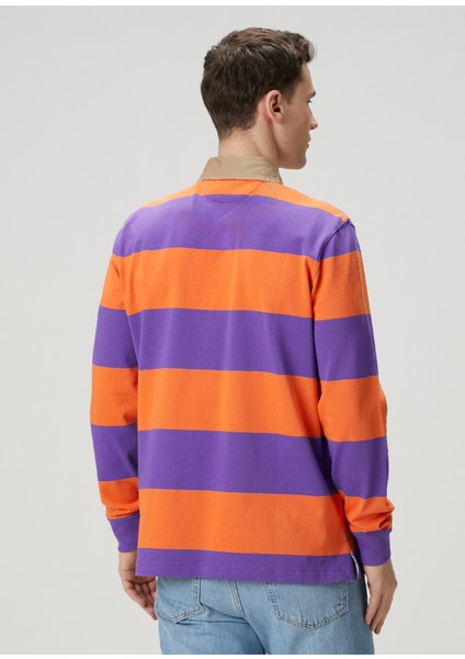 Çok Renkli Turuncu Polo Yaka Sweatshirt fırsatları