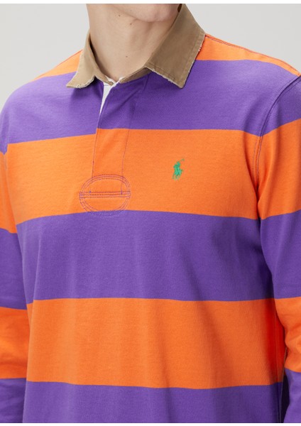 Çok Renkli Turuncu Polo Yaka Sweatshirt indirimleri