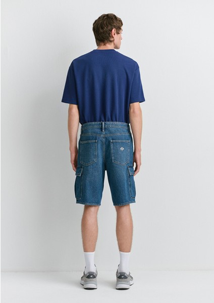 Hamburg MV91 Street Indigo Mavisi Jean Şort 0410681-89815