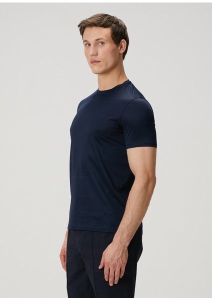 Lacivert Basic T-Shirt