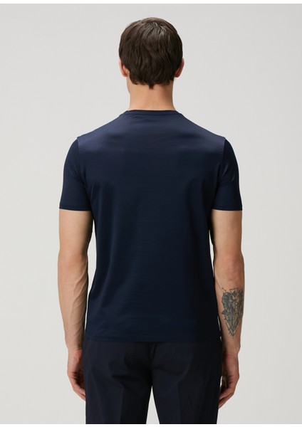 Lacivert Basic T-Shirt