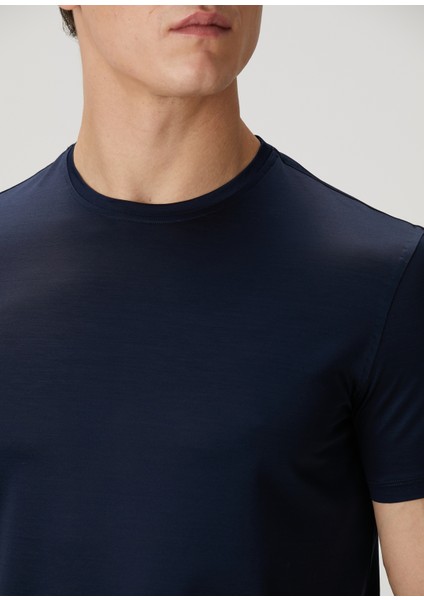 Lacivert Basic T-Shirt