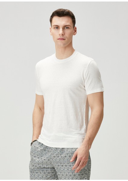 Extreme Beyaz Keten T-Shirt modelleri