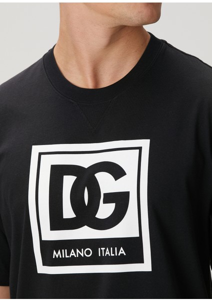 Siyah Logo Baskılı T-Shirt indirimleri