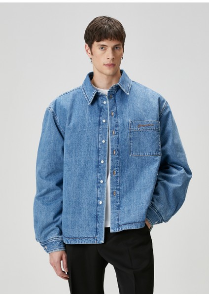 Boulanger Mavi Denim Gömlek