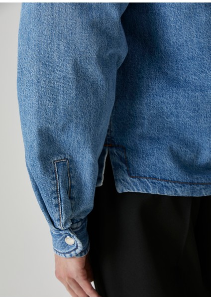 Boulanger Mavi Denim Gömlek
