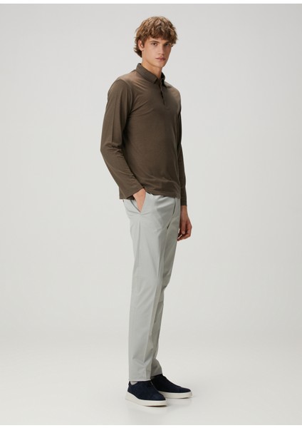 Kahverengi Polo Yaka Sweatshirt fiyatları