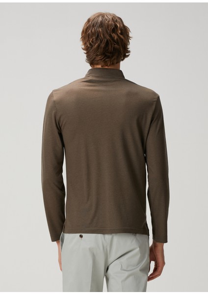 Kahverengi Polo Yaka Sweatshirt fırsatları
