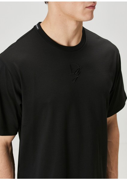 Siyah Logo Nakışlı T-Shirt indirimleri