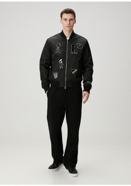Siyah Logo Patchli Bomber Mont fiyatları