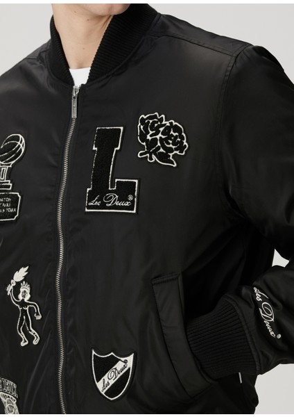 Siyah Logo Patchli Bomber Mont indirimleri