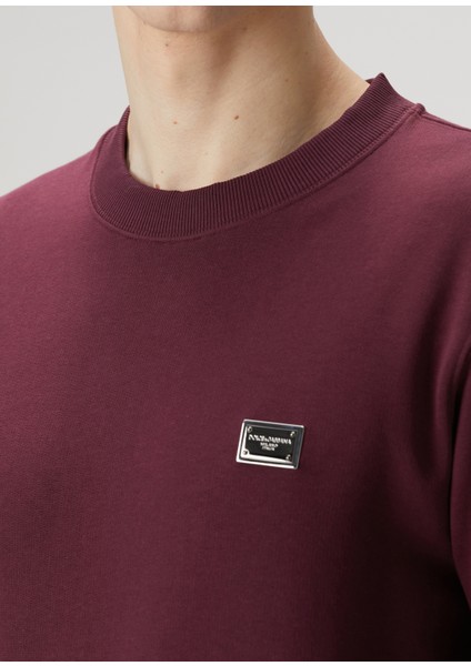 Bordo Logo Detaylı Sweatshirt indirimleri