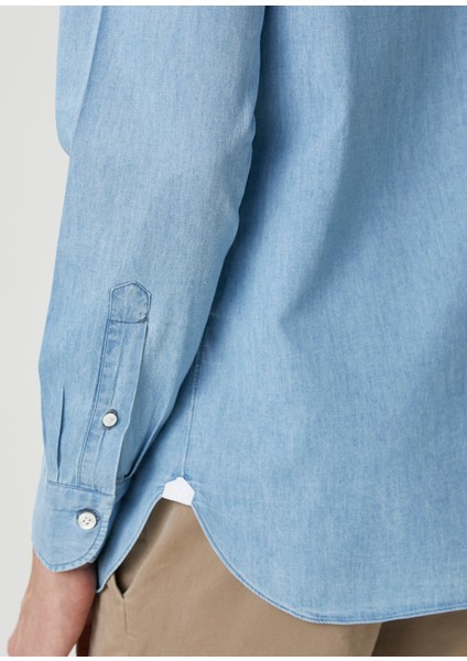 Açık Mavi Denim Gömlek