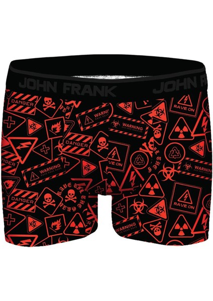 Colorblocked Baskılı Boxer