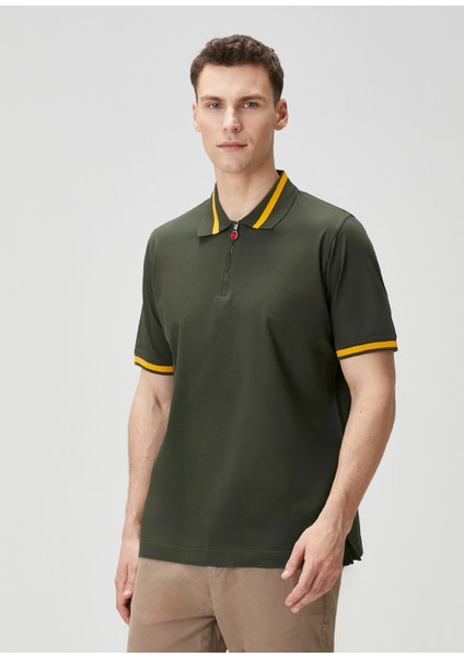 Turuncu Yeşil Polo Yaka T-Shirt modelleri