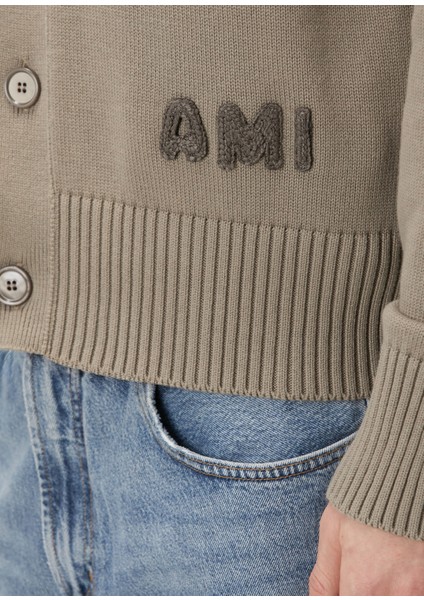 Taş Logo Patchli Triko Hırka