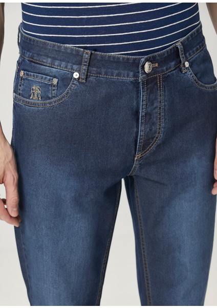Lacivert Jean Pantolon