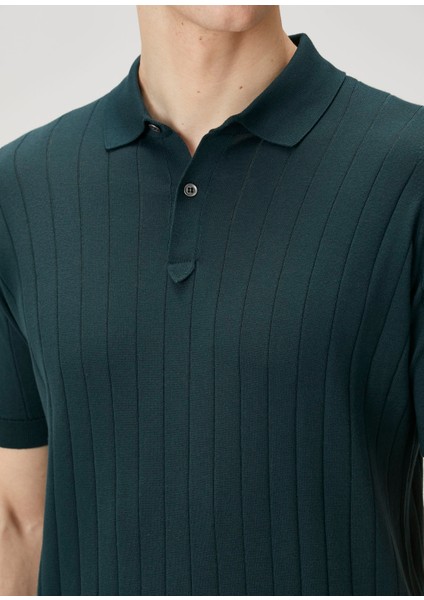 Leeshaw Koyu Yeşil Polo Yaka Triko indirimleri