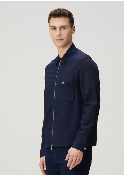 Lacivert Denim Mont modelleri
