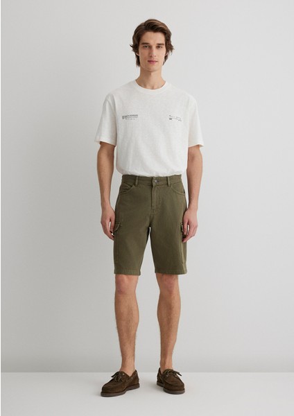 Haki Kargo Şort 0410287-80769 modelleri