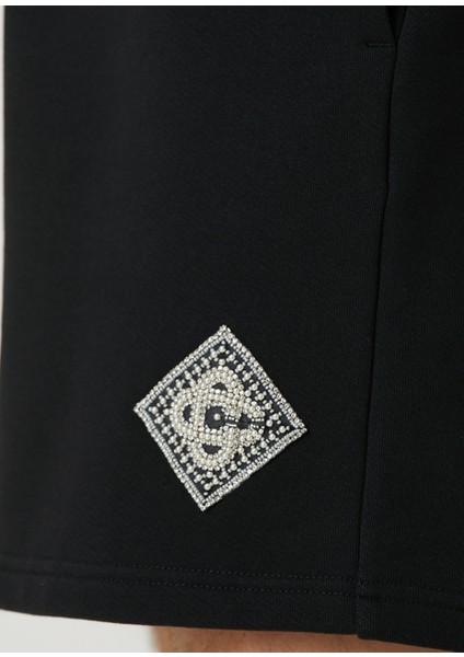 Pearl Diamond Siyah Organik Pamuk Bermuda indirimleri