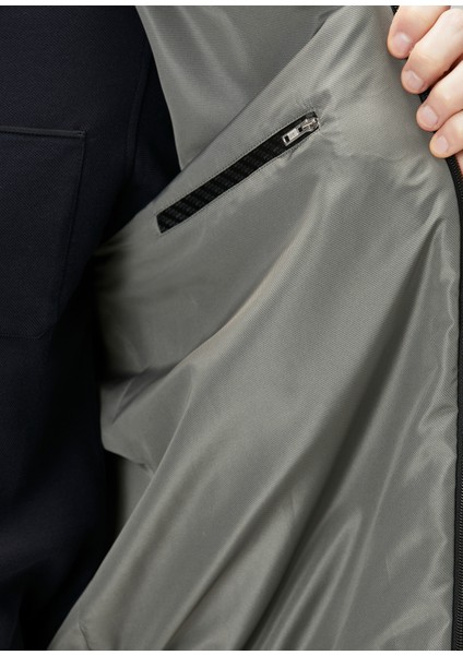 Koyu Yeşil Bomber Mont