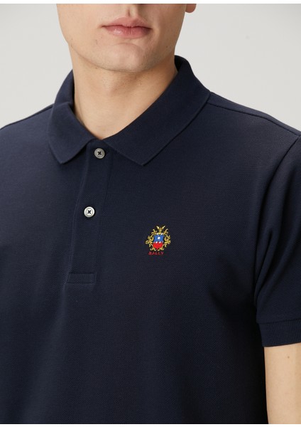 Lacivert Polo Yaka Organik Pamuk T-Shirt indirimleri