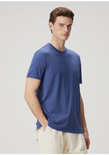 Lacivert Basic T-Shirt