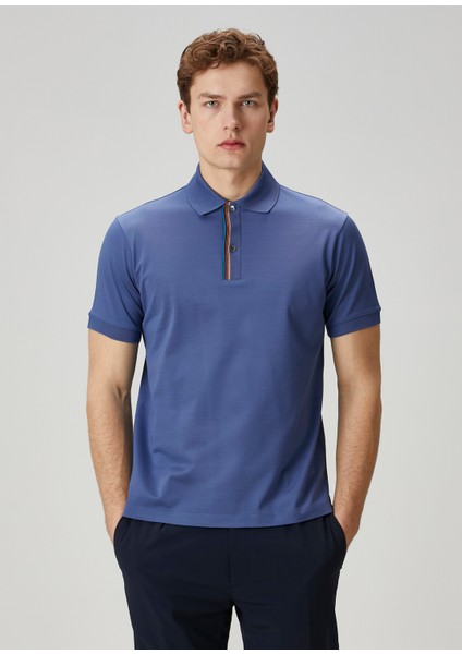 Koyu Mavi Polo Yaka T-Shirt