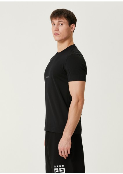 Siyah Logo Detaylı T-Shirt modelleri