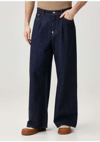 Buggy Fit Mavi Jean Pantolon