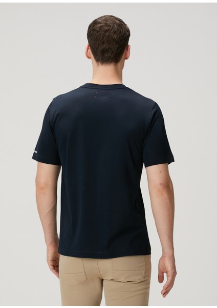 Lacivert Logo Nakışlı T-Shirt fırsatları