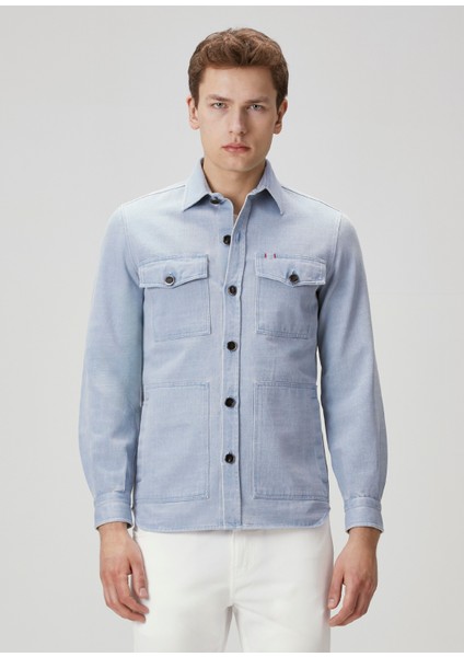 Açık Mavi Denim Mont