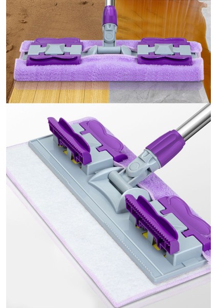 Yedek Bez Hediyeli Mikrofiber Mandallı Fayans ve Duvar Yüzeyi Temizleme Mop'u indirimleri