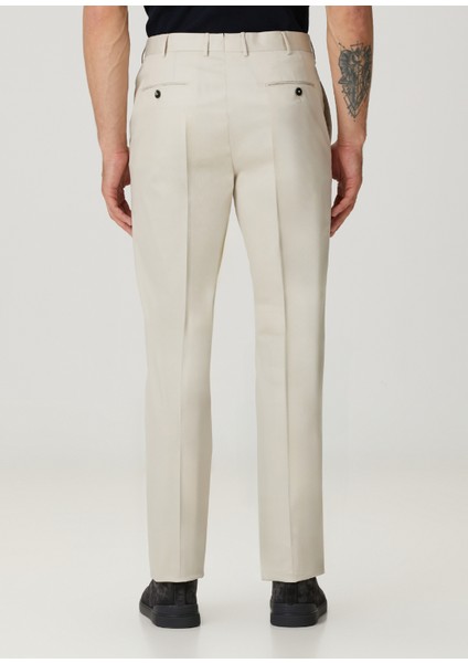 Bej Formal Pantolon