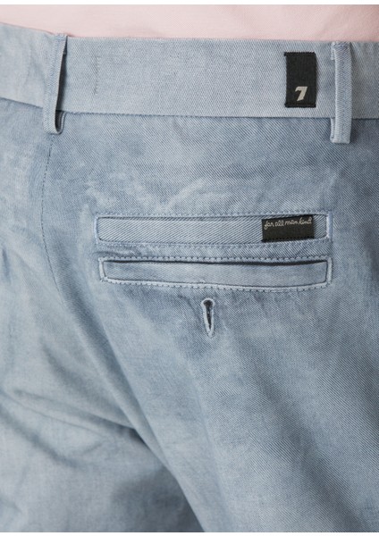 Açık Mavi Straight Chino Jean Pantolon