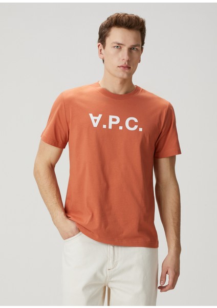 Kiremit Logo Baskılı T-Shirt