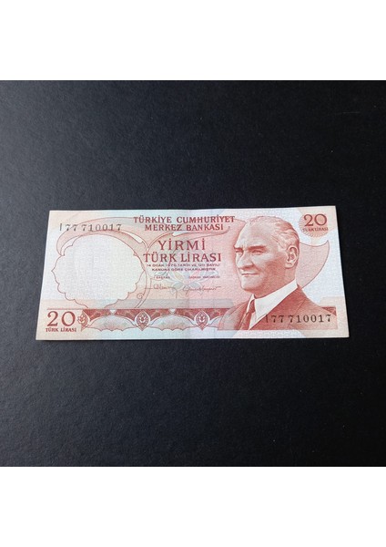399636856BDC21EDAD 6.emisyon 4.tertip 20TÜRK Lirası Çt/ççt I77 710017 Kağıt Para