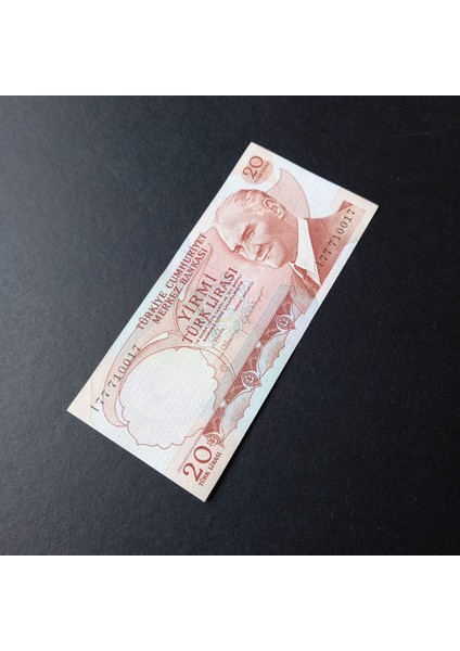 399636856BDC21EDAD 6.emisyon 4.tertip 20TÜRK Lirası Çt/ççt I77 710017 Kağıt Para
