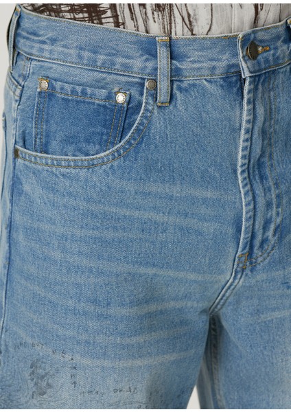 Bones Mavi Bootcut Jean Pantolon