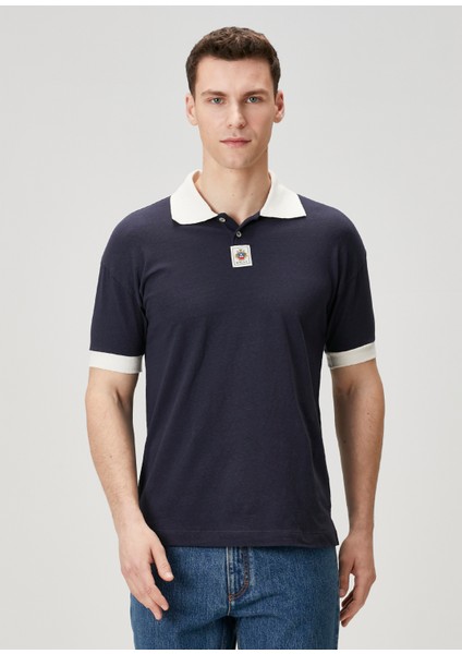 Lacivert Organik Pamuk T-Shirt