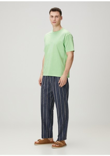 Relaxed Fit Yeşil Basic T-Shirt