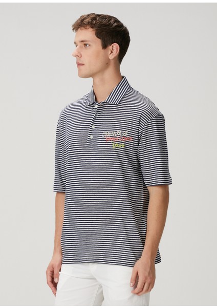 Summer Lovers Lacivert Polo Yaka T-Shirt modelleri