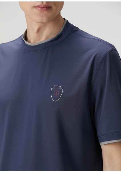 Lacivert Logo Detaylı T-Shirt indirimleri