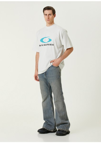 Beyaz Logo Baskılı T-Shirt fiyatları