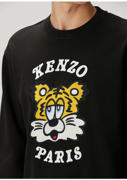 Siyah Logo Nakışlı Sweatshirt indirimleri