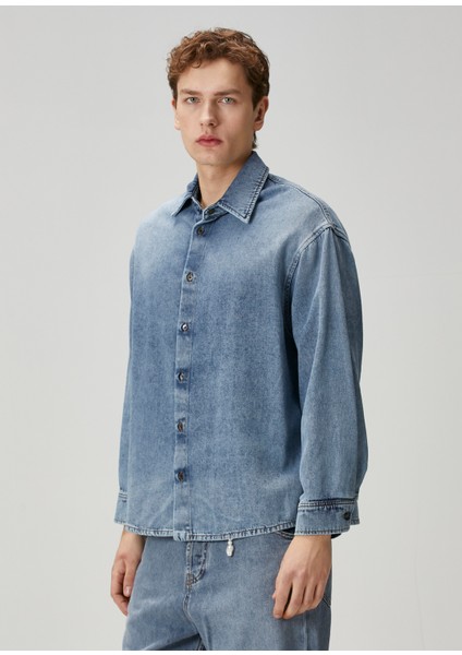 Keanu Mavi Denim Gömlek