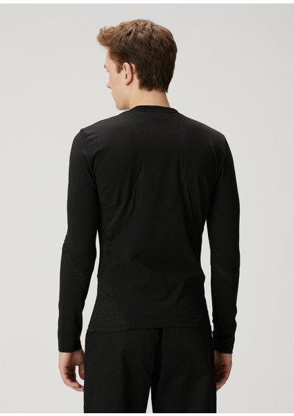 Siyah Garni Detaylı Uzun Kollu T-Shirt fırsatları