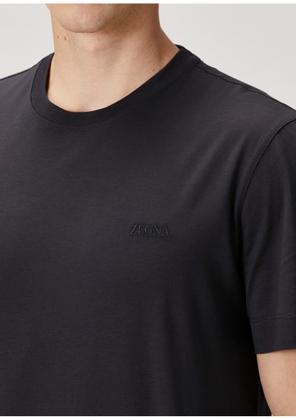 Lacivert Logo Nakışlı T-Shirt indirimleri